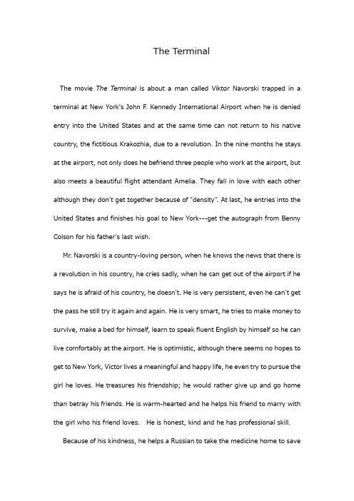 The Terminal幸福终点站影评