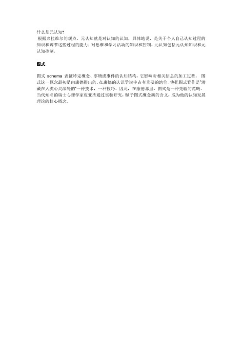 什么是元认知
