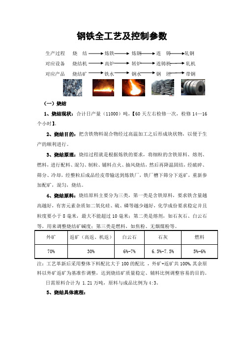 (最新最全)钢铁全工艺及控制参数资料