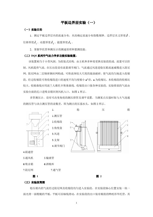 平板边界层实验