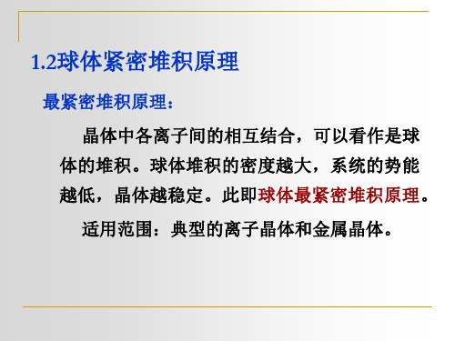 第二章晶体结构(紧密堆积2)