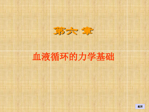 第六章 血液循环的力学基础