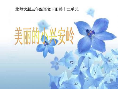 北师大版三年级语文下册《美丽的小兴安岭1》PPT课件(1)PPT、优质教学课件