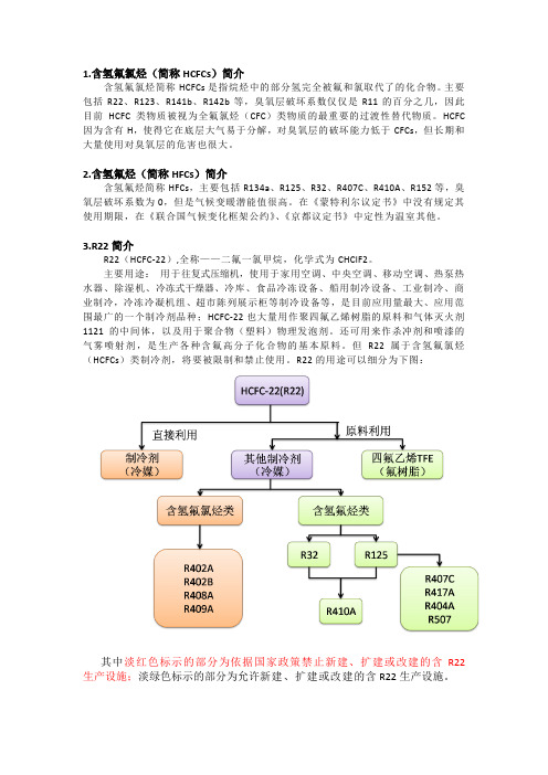 含氢氟氯烃简介