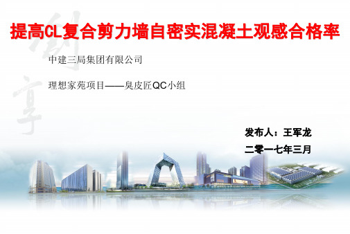 提高CL复合剪力墙自密实混凝土观感合格率QC小组