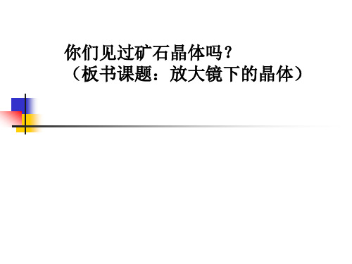 【教科版】放大镜下的晶体PPT优质课件1