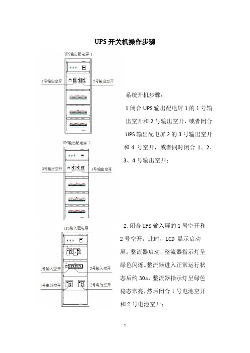 UPS开关机操作步骤