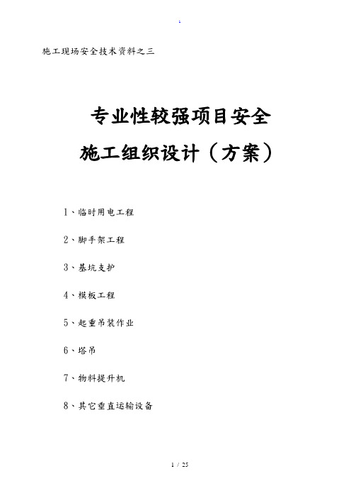建筑安全专项方案