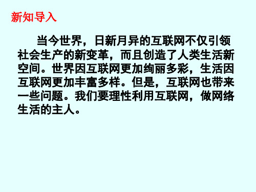 人教版道德与法治八年级上册2.1 网络改变世界课件(共