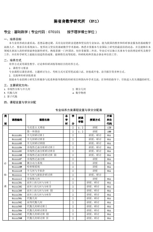 陈省身数学研究所 (011)