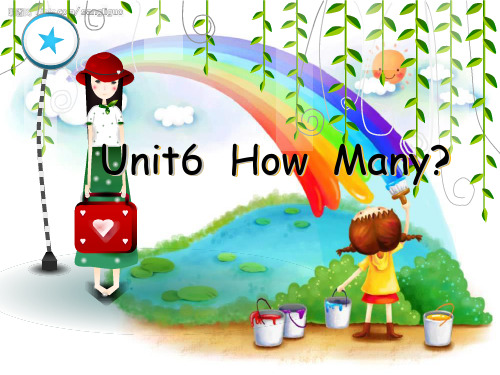 三年级下册英语课件Unit6howmany人教PEP30