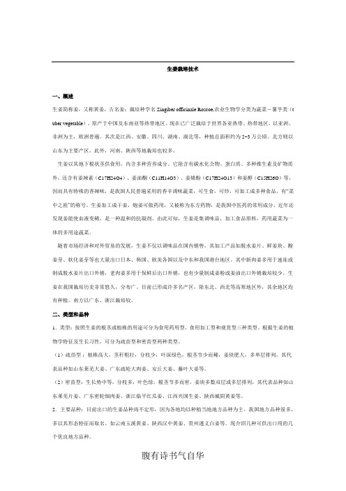 生姜栽培技术1