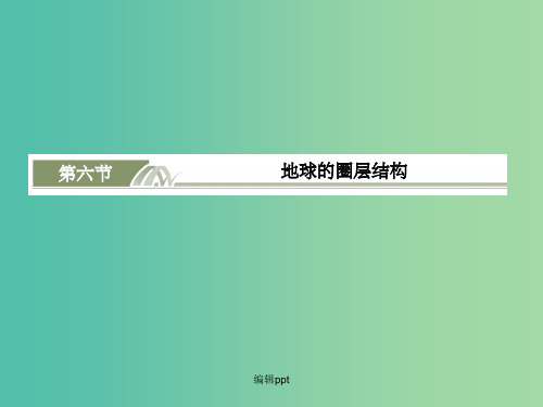 高考地理总复习 1.6地球的圈层结构