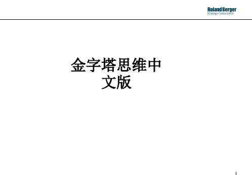 金字塔思维中文版ppt课件