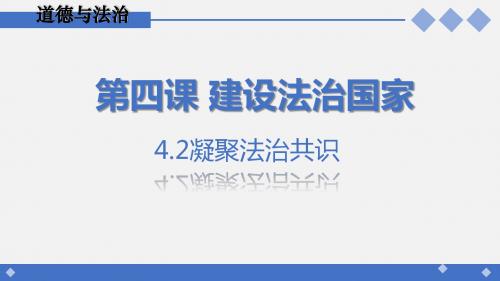 人教版《道德与法治》九年级上册4.2《凝聚法治共识》优秀课件(共17张PPT)