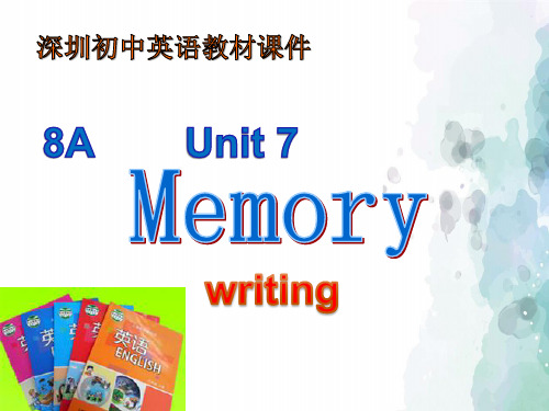 沪教版-英语-八上-牛津深圳版英语8A unit 7 writing 参考课件