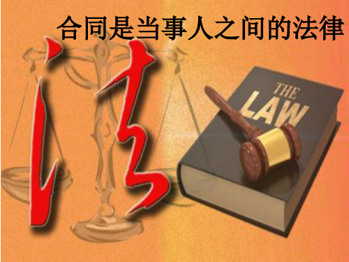 鲁人版道德与法治九年级上册11.1合同是当事人之间的法律(共19张PPT)