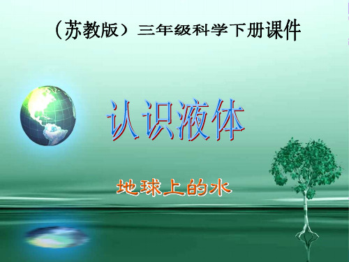 苏教小学科学三下《33.认识液体》PPT课件4