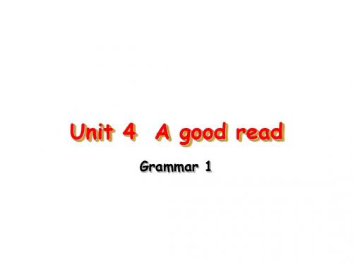 牛津译林版八年级下册英语课件：8B Unit 4 A good rea