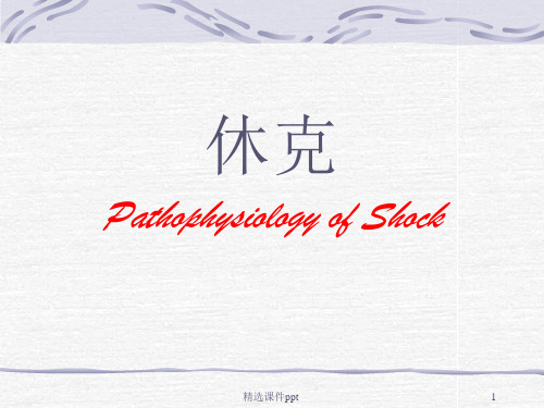 病理生理学休克ppt课件