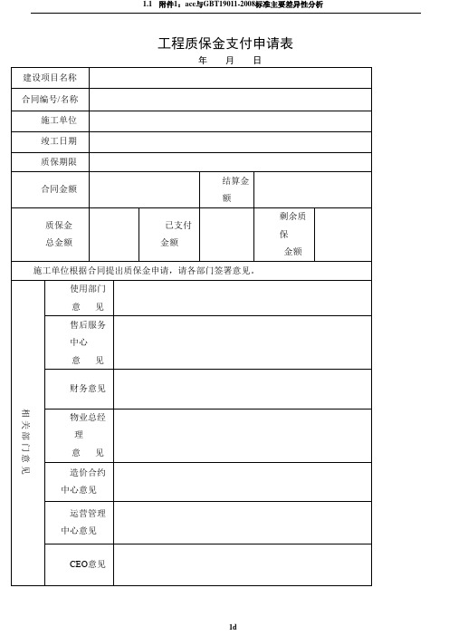 工程质保金支付申请表(1)(2)