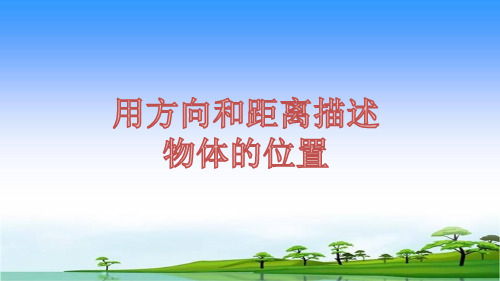 用方向和距离描述物体的位置(最新)