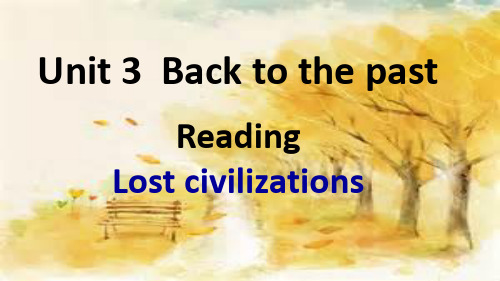 牛津高中英语模块3Unit 3  Reading 1
