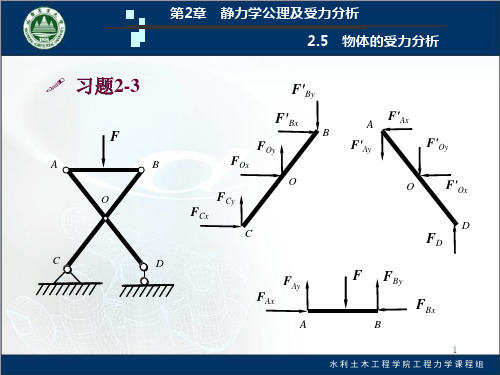 工程力学第2章部分习题参考答案