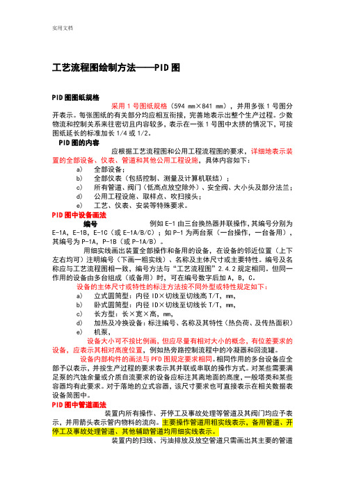 实用工艺流程图实用标准绘制方法