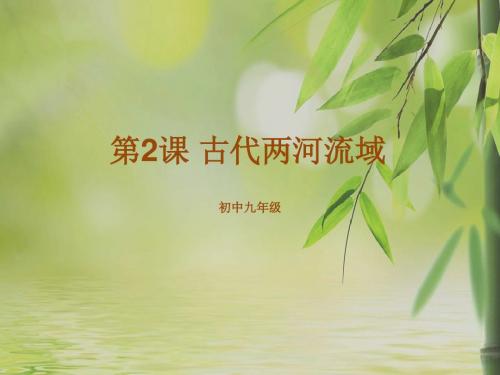 人教版九年级上册历史第2课 古代两河流域课件(共39张PPT)