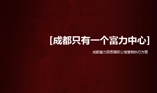富力丽思国际公馆营销执行方案
