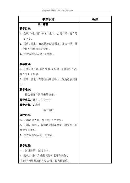 18、称赞