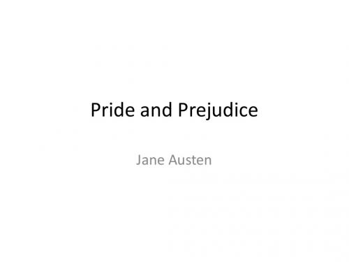 Pride and Prejudice