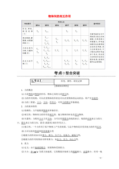 2020年广东省高中物理学业水平测试第2章物体间的相互作用教案含解析54