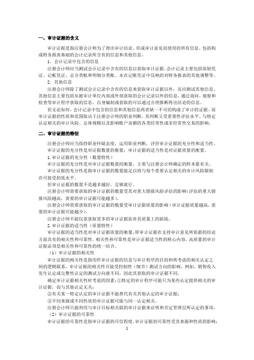 审计证据