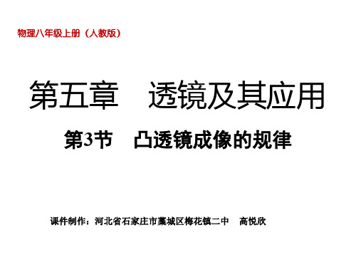 初中物理  凸透镜成像的规律31 人教版优秀课件