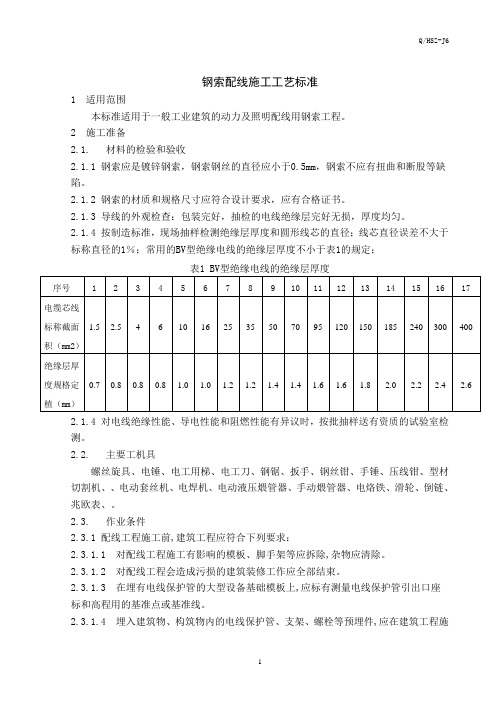 钢索配线