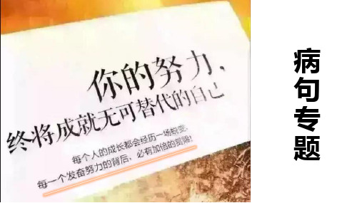 广东省中考病句专项练习40题及详细解析