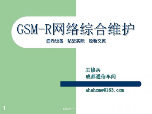 GSM-R网络综合维护