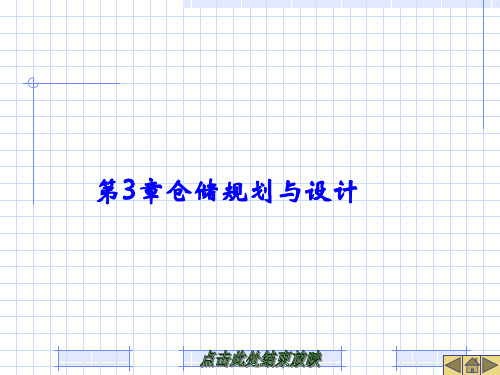物流仓储管理第3章仓储规划与设计