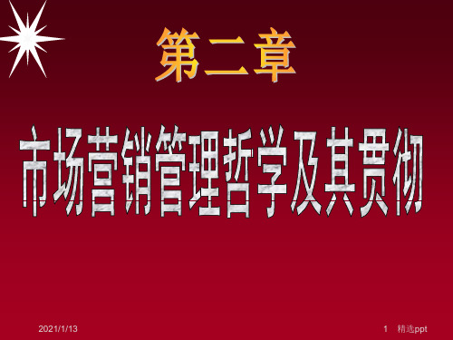 《市场营销观念》PPT课件