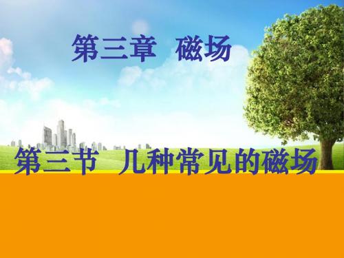 物理选修3—1第三章 第三节 几种常见的磁场 课件