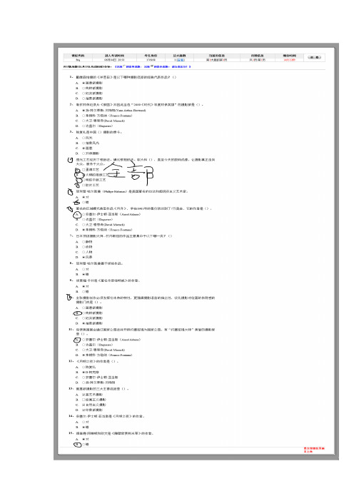 【VIP专享】摄影艺术赏析麦课通识课习题及考试答案