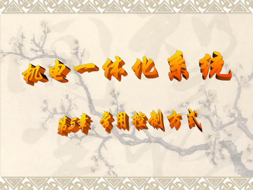 机电一体化系统第5章  常用控制方式-精选文档