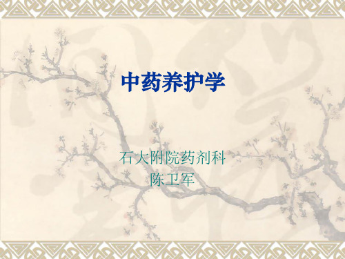 中药养护学