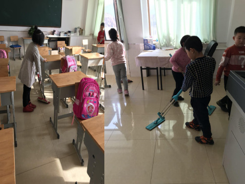 看图写话-做值日
