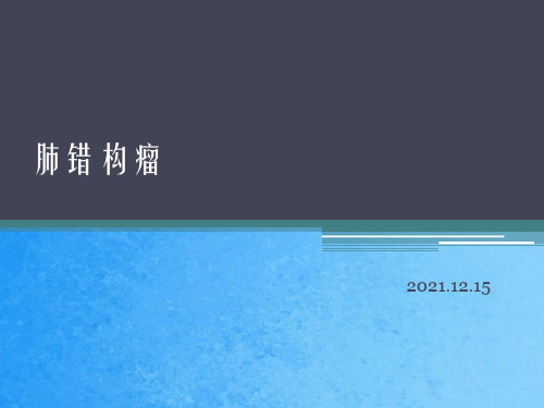 《肺错构瘤病例讨论》ppt课件