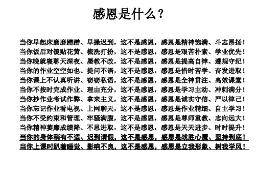 感恩是什么