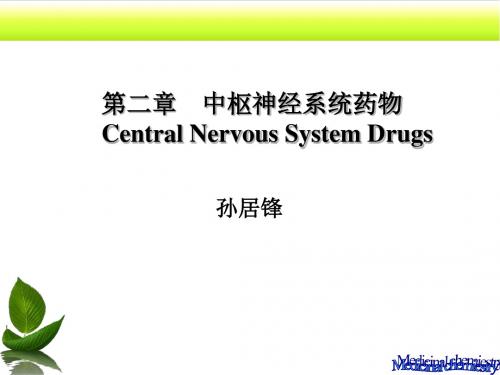 药物化学人卫版第二章中枢神经系统药物