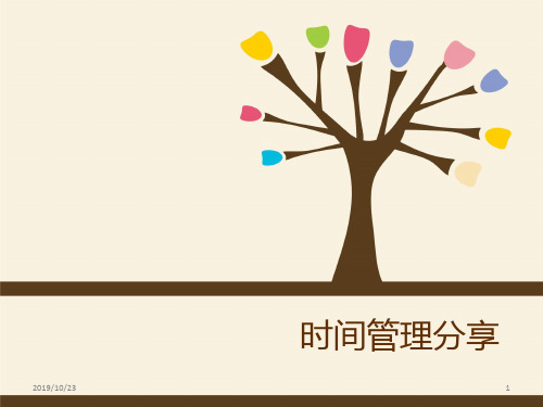 时间管理分享PPT课件